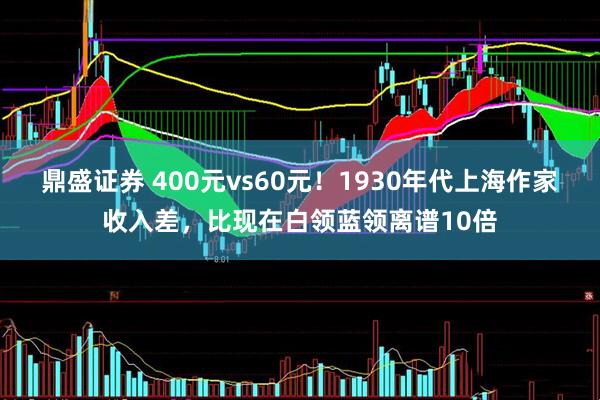鼎盛证券 400元vs60元！1930年代上海作家收入差，比现在白领蓝领离谱10倍